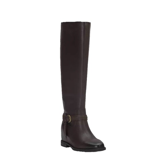 Lucky Brand Shoes - NEW Lucky Brand Maltet Leather Knee-High Riding Boots Size 7M Summer Haze Torte